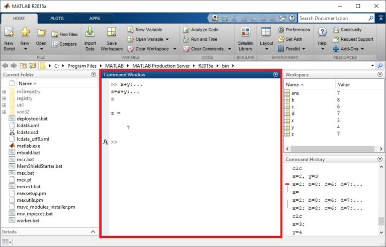 Cara Menggunakan Command Window MATLAB - Advernesia