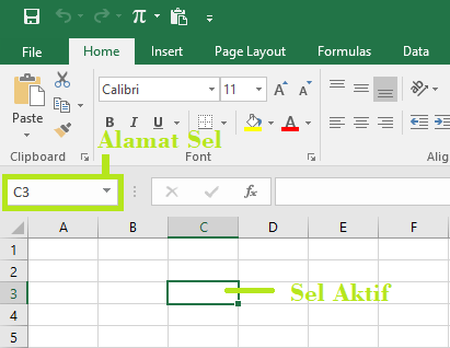 Pengertian Sel dalam Excel