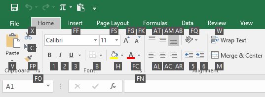 Shortcut Keyboard Microsoft Excel dengan Alt