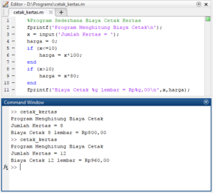 Matlab if else
