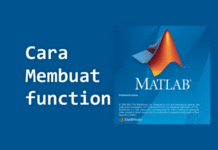 Cara Membuat Function pada MATLAB