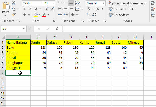 Cara menggunakan Conditional Formatting pada Microsoft Excel