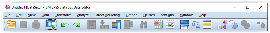 toolbar pada SPSS