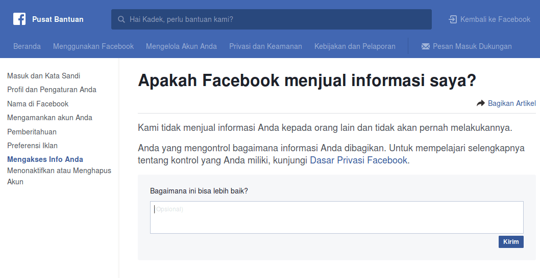 menjadi sejarah terburuk Facebook sebagai media umum terpopuler di dunia jawaban dari da Benarkah Facebook Menjual Data Penggunanya dan Apa Bahayanya?
