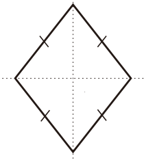 Sumbu simetri pada belah ketupat