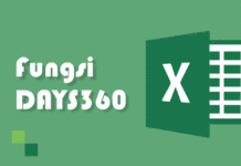 Cara Menggunakan Fungsi DAYS360 pada Excel