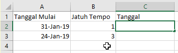 Cara menghitung tanggal jatuh tempo dengan fungsi EDATE