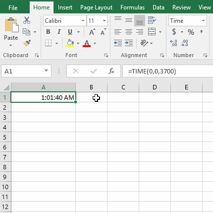 Fungsi Time Pada Excel Dan Contohnya