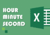 Fungsi HOUR MINUTE dan SECOND pada Excel