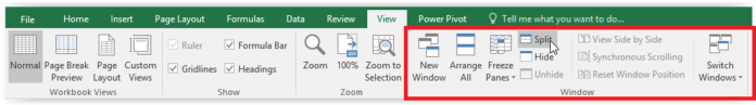 Pengertian dan Cara Mengatur Split pada Excel Advernesia