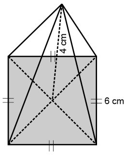 Menghitung luas permukaan limas segi empat