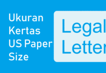 Ukuran Kertas Legal dan Letter dalam CM MM Inchi Pixel