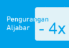 Pengurangan Aljabar dan Aljabar Berpangkat + Contoh