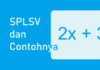 Persamaan Linear Satu Variabel dan Contoh Soalnya (SPLSV)