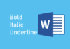Fungsi Bold, Italic, dan Underline di Microsoft Word & Contoh