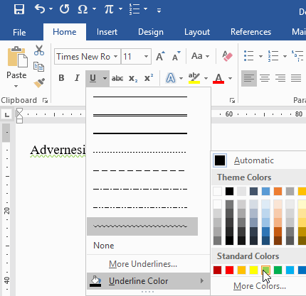 Fungsi Bold, Italic, dan Underline di Microsoft Word & Contoh - Advernesia