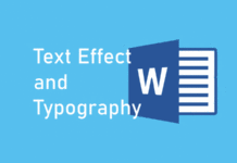 Text Effect and Typography - Membuat Efek Tulisan di Word