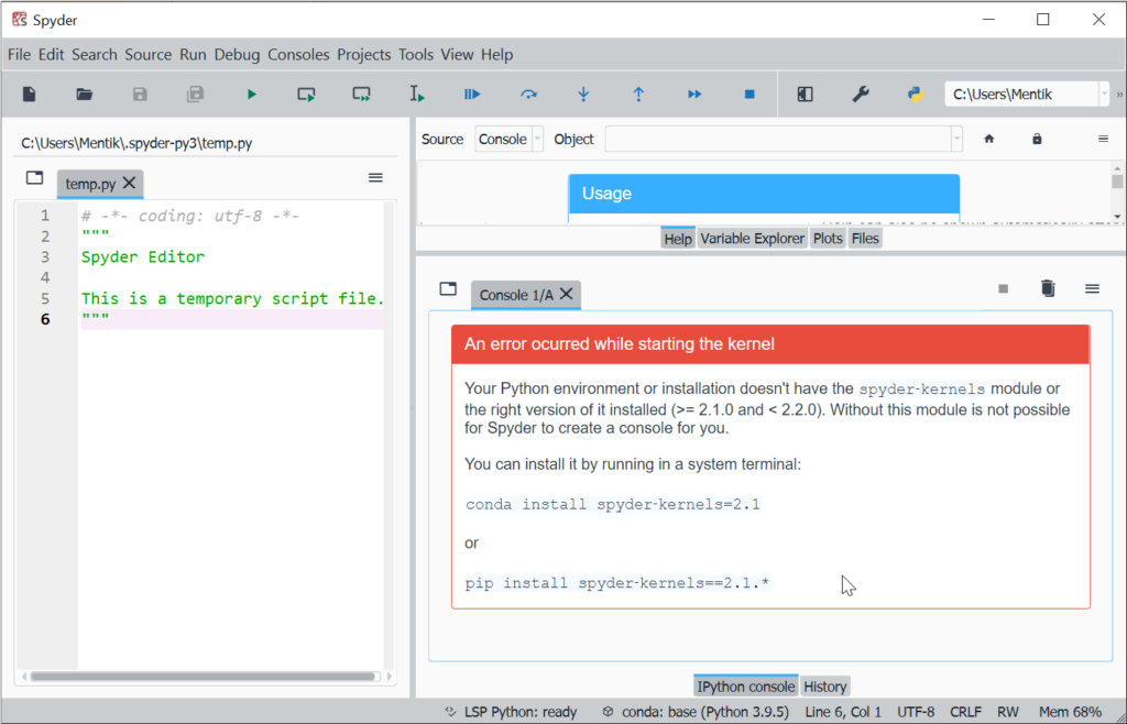 Cara Konfigurasi Conda di Spyder IDE Advernesia