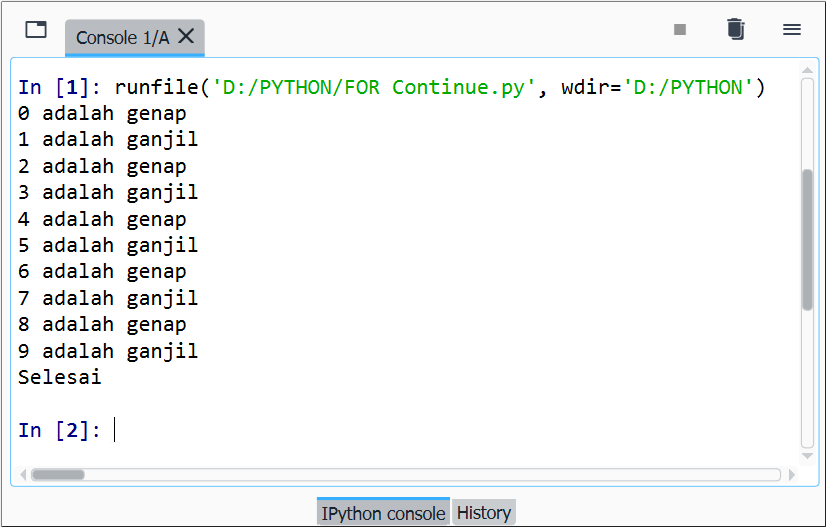 Ilustrasi Syntax else pada Perulangan Python